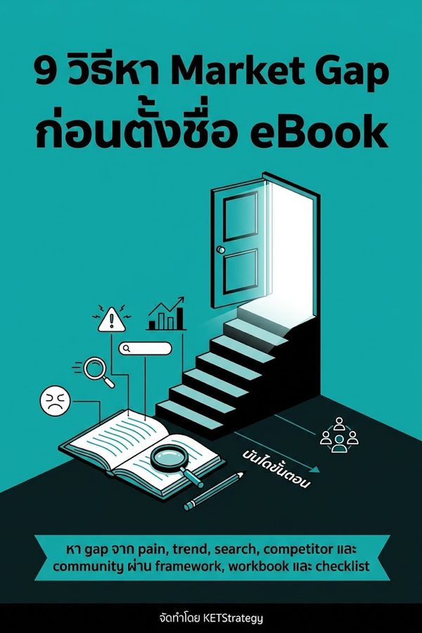 9 วิธีหา Market Gap ก่อนตั้งชื่อ eBook