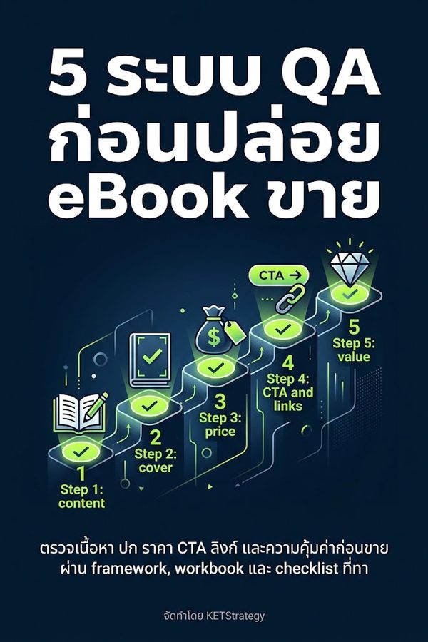 5 ระบบ QA ก่อนปล่อย eBook ขาย