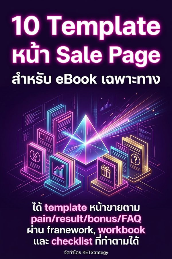 10 แบบหน้าขาย eBook เฉพาะทางที่อ่านแล้วอยากซื้อ