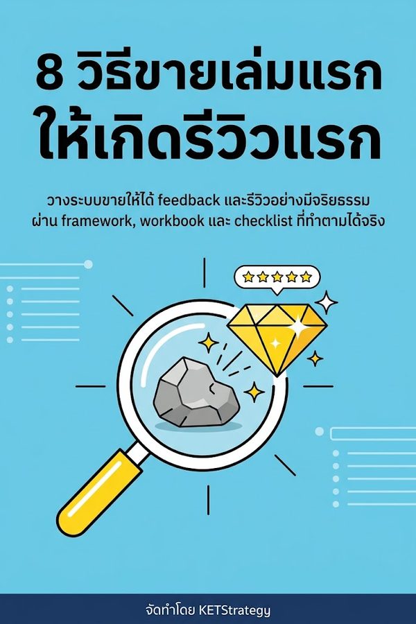 8 วิธีขายเล่มแรกให้เกิดรีวิวแรก