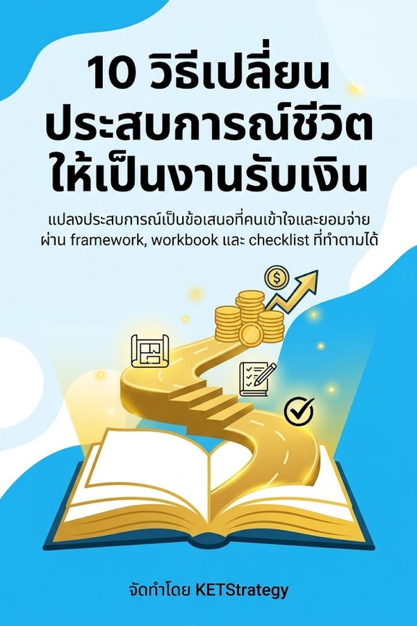 10 วิธีเปลี่ยนประสบการณ์ชีวิตให้เป็นงานรับเงิน