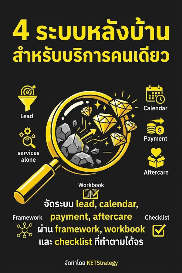 4 ระบบหลังบ้านสำหรับบริการคนเดียว